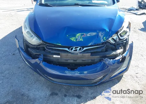 2016 Hyundai Elantra Limited from USA, damaged, VIN 5NPDH4AE9GH711740